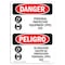 Signmission OSHA Sign, Personal Protective Equipment Eye Bilingual, 7in X 5in Decal, 5" W, 7" H, Spanish OS-DS-D-57-VS-1735 - alternate 1